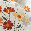 Niva Square Throw Pillow- Thanksgiving Embroidery- Orange Cotton-Blend 20 Inch