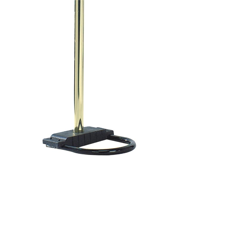 Kyle Arch Floor Lamp- Adjustable Arms- 4 Square Crystal Shades- Black- Gold