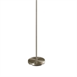 Retro Floor Lamp- 62 Inch- Gray and White Drum Shade- Pull Chain Switch