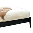 Queen Bedroom Set- Black Wood- 3 Piece Set with 2 Nightstands
