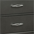 Queen Bedroom Set- Dark Gray- Metallic Gray Wood- 3 Piece Set with 2 Nightstands