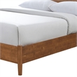 Queen Bedroom Set- Walnut Brown- Nickel Wood- 2 Piece Set with Nightstand