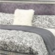 Queen Bedroom Set- Gray- Nickel Wood- 2 Piece Set with Nightstand
