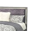 Queen Bedroom Set- Gray- Nickel Wood- 2 Piece Set with Nightstand