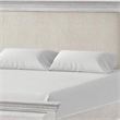 Queen Bedroom Set- Gray- Cream Wood- 3 Piece Set with 2 Nightstands