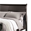 Queen Bedroom Set- Black- Nickel Wood- 3 Piece Set with 2 Nightstands