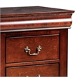 Queen Bedroom Set- Cherry Brown- Bronze Wood- 2 Piece Set with Nightstand