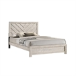 Queen Bedroom Set- Beige- Black Wood- 2 Piece Set with Nightstand