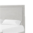 Queen Bedroom Set- White- Nickel Wood- 2 Piece Set with Nightstand