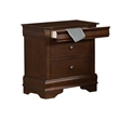 Queen Bedroom Set- Brown Wood- 3 Piece Set with 2 Nightstands