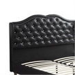 King Bedroom Set- Black Wood- 3 Piece Set with 2 Nightstands