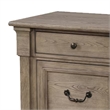 Queen Bedroom Set- Gray- Dark Bronze Wood- 2 Piece Set with Nightstand
