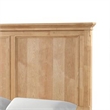 Queen Bedroom Set- Natural Oak Brown Wood- 2 Piece Set with Nightstand