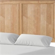 Queen Bedroom Set- Natural Oak Brown Wood- 3 Piece Set with 2 Nightstands