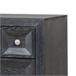 Queen Bedroom Set- Weathered Black Wood- 3 Piece Set with 2 Nightstands