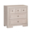 Queen Bedroom Set- Beige- Bronze Wood- 3 Piece Set with 2 Nightstands
