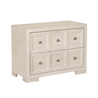 Queen Bedroom Set- Beige- Bronze Wood- 3 Piece Set with 2 Nightstands