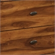 Queen Bedroom Set- Gray- Brown Wood- 3 Piece Set with 2 Nightstands