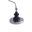 Table Lamp- Gooseneck Arm and Adjustable Head- Nickel- Black Metal