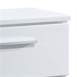 Queen Bedroom Set in White & Black Wood -3 Piece Set with 2 Nightstands