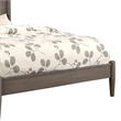 Queen Bedroom Set in Gray Wood - 3 Piece Set with 2 Nightstands