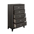 Queen Bedroom Set- 4 Piece Set with Nightstand- Dresser- and Chest