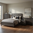 Queen Bedroom Set- 4 Piece Set with Nightstand- Dresser- and Chest