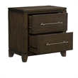 Queen Bedroom Set-Brown- 4 Piece Set w 2 Nightstands and Dresser