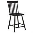 Andy Counter Height Chair Set of 2- Windsor Spindle Back- Black Wood