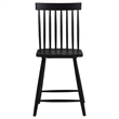 Andy Counter Height Chair Set of 2- Windsor Spindle Back- Black Wood