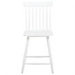 Andy Counter Height Chair Set of 2- Windsor Spindle Back- White Wood