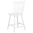 Andy Counter Height Chair Set of 2- Windsor Spindle Back- White Wood