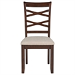 Baron 5pc Round Dining Table Set with 4 Chairs- 2 Drop Leaves- Brown