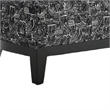 Beth Accent Chair with Angled Back- Black Wood- Black Abstract Fabric
