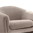 Danie Accent Armchair with U-Shaped Frame- Mushroom Boucle Fabric