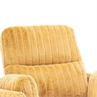 Power Glider Recliner Chair with Swivel- Eucalyptus Wood- Yellow Fabric