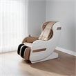 Marty 7 Modes Massage Chair with 3D Back Roller- Beige Faux Leather