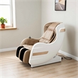 Marty 7 Modes Massage Chair with 3D Back Roller- Beige Faux Leather