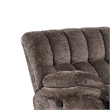 Heya Manual Glider Recliner Chair- Pillow Tufted Dark Brown