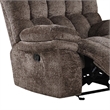 Heya Manual Glider Recliner Chair- Pillow Tufted Dark Brown