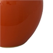 Decorative Ginger Jar with Dome Lid- Orange Glazed Ceramic- 11 Inch