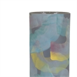 Riya Decorative Vase- Abstract Watercolor Art- Blue Ceramic 21 Inch