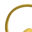 Tabletop Decor- Abstract Loop Sculpture- Textured Gold Resin 13 Inch