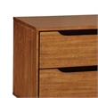 3pc King Bedroom Set- Brown- Oak Wood- 2 Nightstands