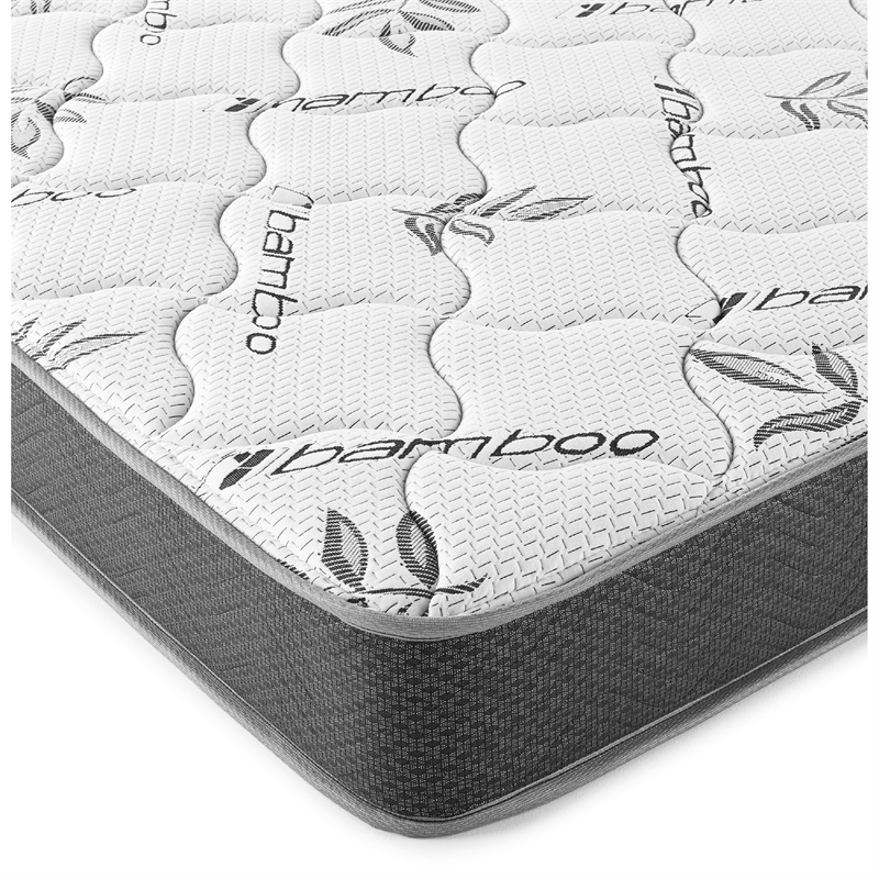 Ayes Hybrid King Mattress- Tight Top- Tencel Blend Cover- White 11 Inch
