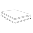 Ayes Hybrid California King Mattress- Pillow Top- Tencel- White 11 Inch