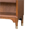 Urne Nightstand- 1 Drawer with Shelf- USB Port and LED- Walnut Brown