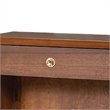 Urne Nightstand- 1 Drawer with Shelf- USB Port and LED- Walnut Brown