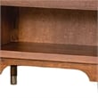 Urne Nightstand- 1 Drawer with Shelf- USB Port and LED- Walnut Brown