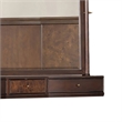 Raam Arched Dresser Mirror- 3 Drawers- Tiltable- 40x54 Dark Cherry Brown